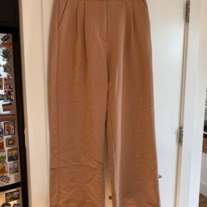 Abercrombie & Fitch Wide Leg Pants in Tan